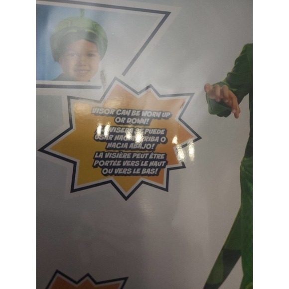 Disguise PJ Masks Gekko Toddler Costume Size 4-6 Halloween Glow In The Dark New - Picture 5 of 9